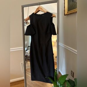 Zara Cold Shoulder Sheath Dress Black Size‎ XS